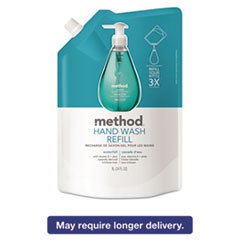 Method® Gel Hand Wash Refill, Waterfall, 34 oz Pouch, 6/Carton