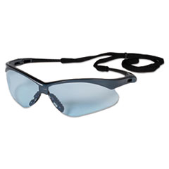 KleenGuard™ V30 Nemesis Safety Glasses, Blue Frame, Light Blue Uncoated Lens, 12/Cartion