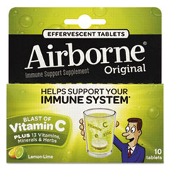 Airborne® Immune Support Effervescent Tablet, Lemon/Lime, 10 Count