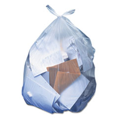 Heritage High-Density Waste Can Liners, 33 gal, 13 microns, 33" x 40", Natural, 500/Carton