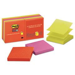Post-it® Pop-up Notes Super Sticky Pop-up 3 x 3 Note Refill, Marrakesh, 90 Notes/Pad, 10 Pads/Pack