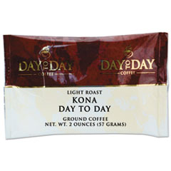 Day to Day Coffee® 100% Pure Coffee, Kona Blend, 2 oz Pack, 42/Carton