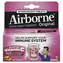 Airborne® Immune Support Effervescent Tablet, Pink Grapefruit, 10 Count
