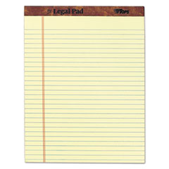 TOPS™ "The Legal Pad" Ruled Perforated Pads, 8 1/2 x 11 3/4, Green Tint, 50 Sheets