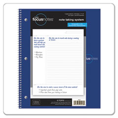 TOPS™ FocusNotes Notebook, 11 x 9, White, 100 Sheets