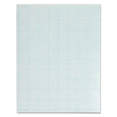 TOPS™ Cross Section Pads, Cross-Section Quadrille Rule (8 sq/in, 1 sq/in), 50 White 8.5 x 11 Sheets