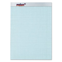 TOPS™ Prism Quadrille Perforated Pads, 8 1/2 x 11 3/4, Blue, 50 Sheets, Dozen