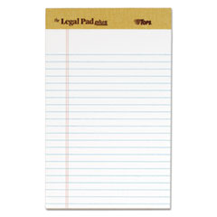 TOPS™ "The Legal Pad" Ruled Perforated Pads, Narrow, 5 x 8, White, 50 Sheets, DZ