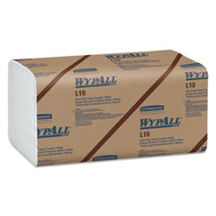 WypAll® L10 SANI-PREP Dairy Towels, Banded, 2-Ply, 9.3 x 10.5, Unscented, White, 200/Pack, 12 Packs/Carton