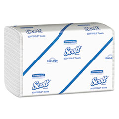 Scott® Pro Scottfold Towels, 7.8 x 12.4, White, 175 Towels/Pack, 25 Packs/Carton