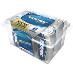 Rayovac® Alkaline Battery, D, 6/Pack