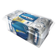 Rayovac® High Energy Premium Alkaline Battery, D, 8/Pack