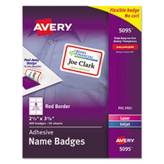 Avery® Flexible Self-Adhesive Name Badge Labels