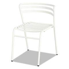 Safco® CoGo Steel Outdoor/Indoor Stack Chair, White, 2/Carton