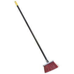 Quickie® Bulldozer Landscaper's Upright Broom, 14 x 54, Powder Coated Handle Red/Gray