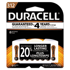 Duracell® Button Cell Zinc Air Battery, #312, 8/Pk