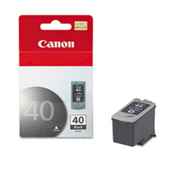 Canon® 0615B002 (PG-40) Ink, 195 Page-Yield, Black