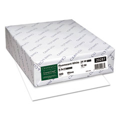 Neenah Paper CRANE'S CREST 100% Cotton Paper, 24lb, 98 Bright, Letter, Fluor.White, 500 Sheet