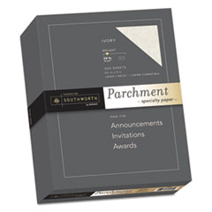Southworth® Parchment Specialty Paper, Ivory, 24lb, 8 1/2 x 11, 500 Sheets