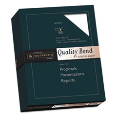 Southworth® Quality Bond #1 Sulphite Paper, 20lb, 95 Bright, Wove, 8 1/2 x 11, 500 Sheets