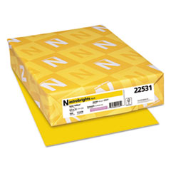 Astrobrights® Color Paper, 24 lb, 8.5 x 11, Solar Yellow, 500/Ream