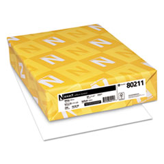 Neenah Paper Exact Vellum Bristol Cover Stock, 94 Bright, 67 lb, 8.5 x 11, White, 250/Pack