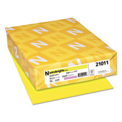 Astrobrights® Color Paper, 24 lb, 8.5 x 11, Lift-Off Lemon, 500/Ream