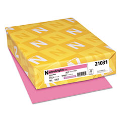 Astrobrights® Color Paper, 24 lb Bond Weight, 8.5 x 11, Pulsar Pink, 500/Ream