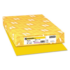 Astrobrights® Color Paper, 24 lb Bond Weight, 11 x 17, Solar Yellow, 500/Ream