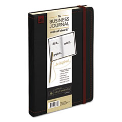 Southworth® Business Journal, Narrow/Quad Rule, Black Cover, 8.25 x 5.13, 240 Sheets