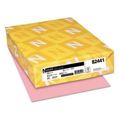 Neenah Paper Exact Vellum Bristol Cover Stock, 67lb, 8 1/2 x 11, Pink, 250 Sheets