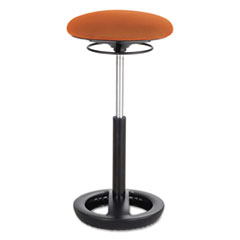 Twixt Extended-Height Ergonomic Chair, Supports 250 lb, 22" to 32" High Orange Seat, Black Base, Ships in 1-3 Business Days