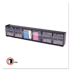 deflecto® Tilt Bin® Interlocking Multi-Bin Storage Organizer