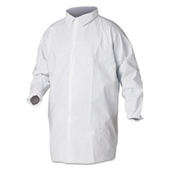 KleenGuard™ A40 Liquid and Particle Protection Lab Coats, X-Large, White, 30/Carton