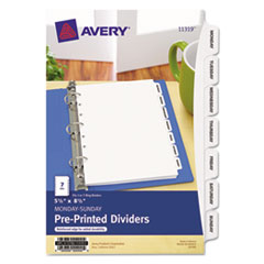 Avery® Preprinted Tab 5 ½" x 8 ½" Dividers