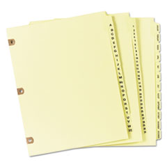 Avery® Preprinted Laminated Tab Dividers with Copper Reinforced Holes