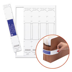 Smead® Viewables Pocket Label Pulls, 10 1/8 x 1 5/8, White, 45/Pack