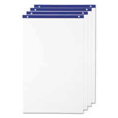 Quartet® Conference Cabinet Flipchart Pad, 21 x 33 3/4, White, 50 Sheets/Pad, 4 Pads/CT