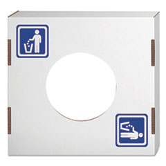 Bankers Box® Waste and Recycling Bin Lid, General Waste, White/Blue Print, 10/Carton