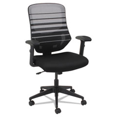 Alera® Alera Embre Series Mesh Mid-Back Chair, Black/White