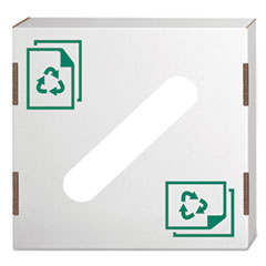 Bankers Box® Waste and Recycling Bin Lid, Paper, White, 10/Carton