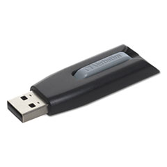 Verbatim® Store 'n' Go V3 USB 3.0 Drive, 256 GB, Black/Gray