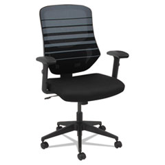 Alera® Alera Embre Series Mesh Mid-Back Chair, Black/Blue