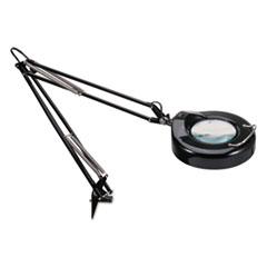 Alera® Full Spectrum Clamp-On Magnifier, Adjustable, 9"w x 26"d x 36"h, Matte Black