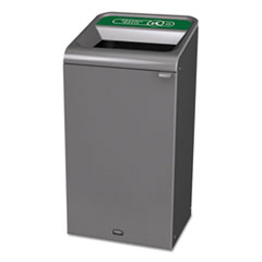 Rubbermaid® Commercial Configure Indoor Recycling Waste Receptacle, 23 gal, Gray, Organic Waste