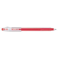 Pilot® FriXion ColorSticks Erasable Gel Pen, Clipless Stick, Fine 0.7 mm, Red Ink, Red Barrel, Dozen