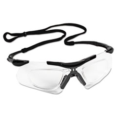 Jackson Safety* V60 Nemesis Rx Reader Safety Glasses,  Black Frame, Clear Anti-Fog Lens,12/Ctn