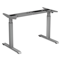 Alera® 2-Stage Electric Adjustable Table Base, 48 to 72w x 24 to 36d x 27.5 to 47.2h, Gray