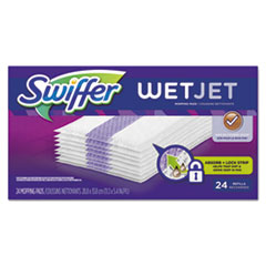 Swiffer® WetJet System Refill Cloths, 11.3" x 5.4", White, 24/Box, 4/Carton