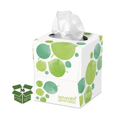 Seventh Generation® 100% Recycled Facial Tissue, 2-Ply, 85 Sheets/Box, 36 Boxes/Carton